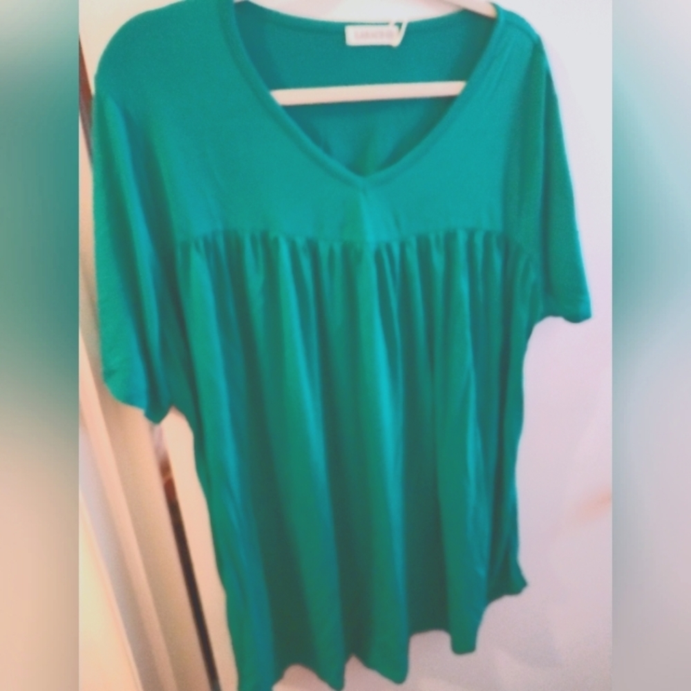 V Neck Tunic Top